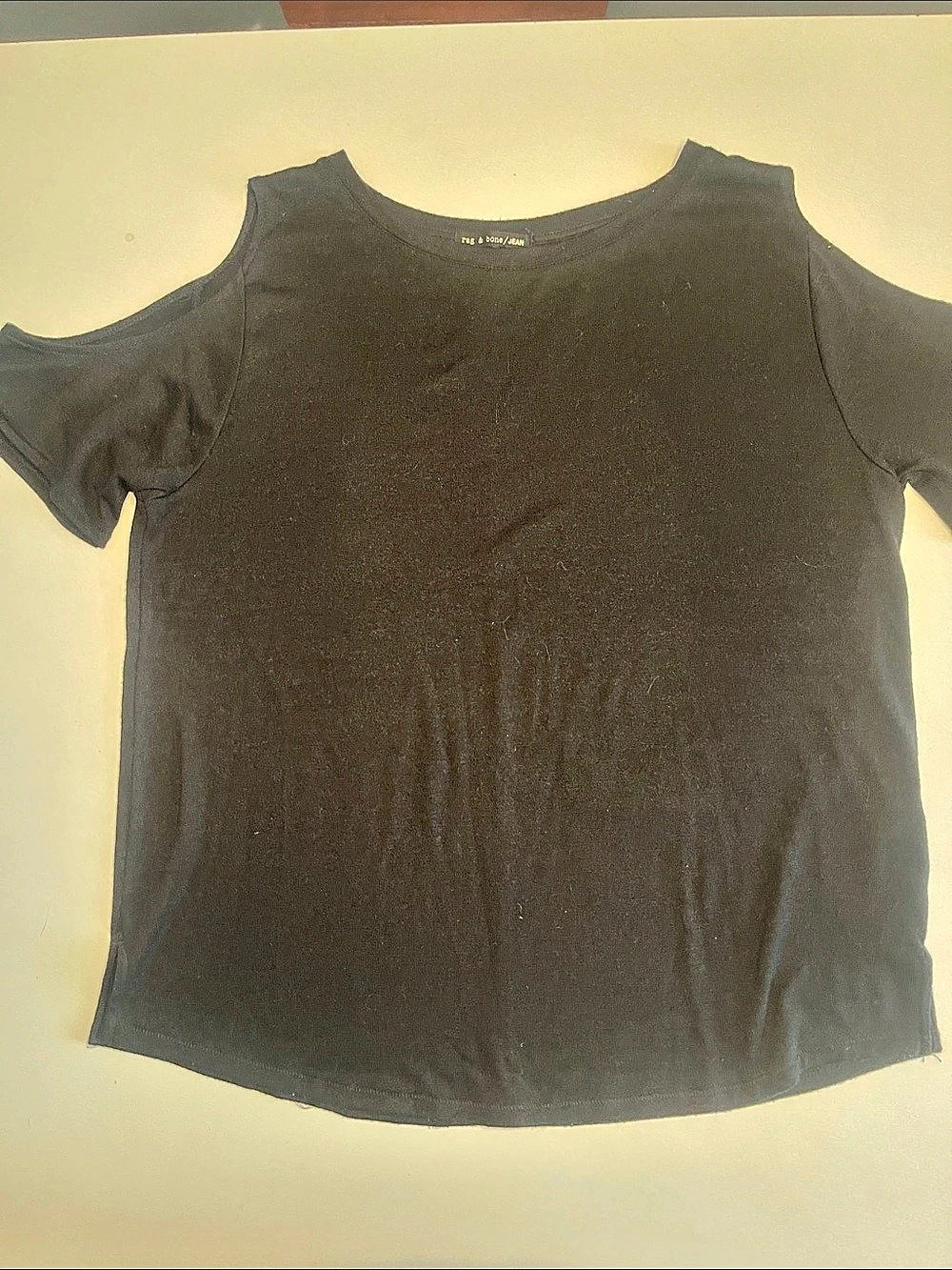 rag & bone Black Short Sleeve Tee